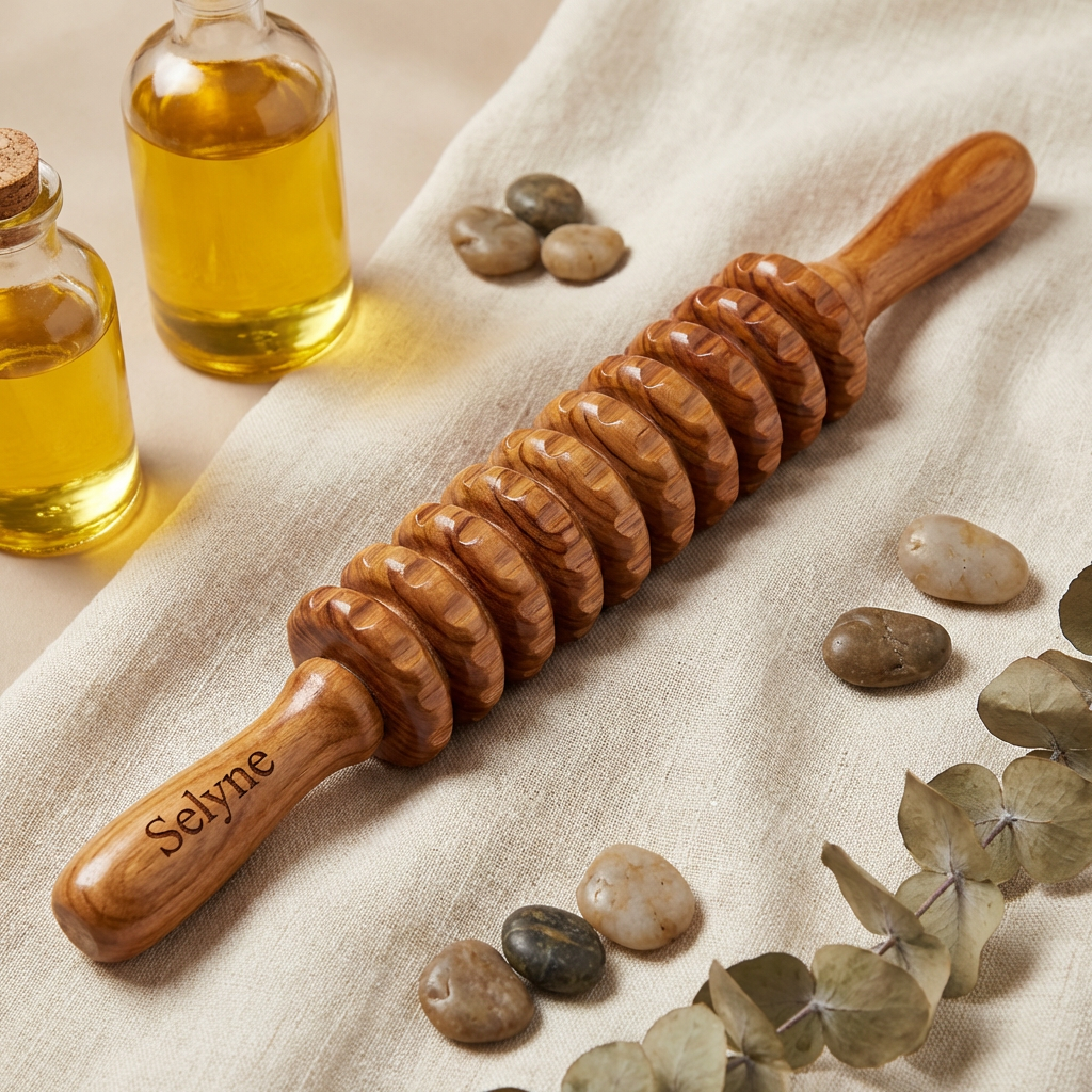 Rouleau bois Cellulite